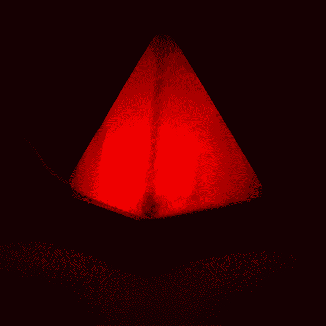 Lampe de Khéops en cristal de sel Deco zen Lampe D'Ambiance