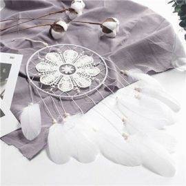 Attrape Rêve « Brodé » Attrape reve Deco zen Couleur: Blanc