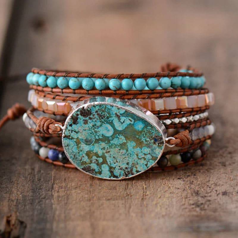 Bracelet Pierre Naturelle de Poseïdon Bijoux pierre naturelle Bracelet pierre naturelle