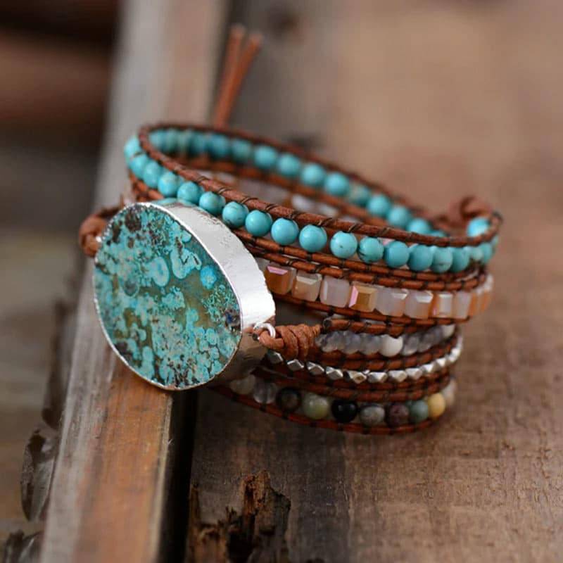 Bracelet Pierre Naturelle de Poseïdon Bijoux pierre naturelle Bracelet pierre naturelle