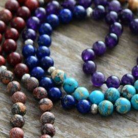 Collier 7 Chakras « Cosmos » Bijoux pierre naturelle Collier pierre naturelle