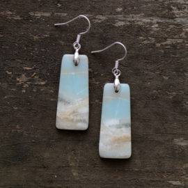 Boucles D’oreilles Pierre Naturelle « Amazonite » Bijoux pierre naturelle Boucles d'oreilles pierre naturelle