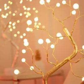 Bonsaï lumineux « Boules de Cerisier » Deco zen Lampe D'Ambiance