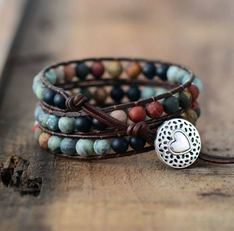Bracelet Karma Bijoux pierre naturelle Bracelet pierre naturelle