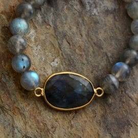 Bracelet Cosmos de Labradorite Bijoux pierre naturelle Bracelet pierre naturelle