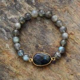 Bracelet Cosmos de Labradorite Bijoux pierre naturelle Bracelet pierre naturelle