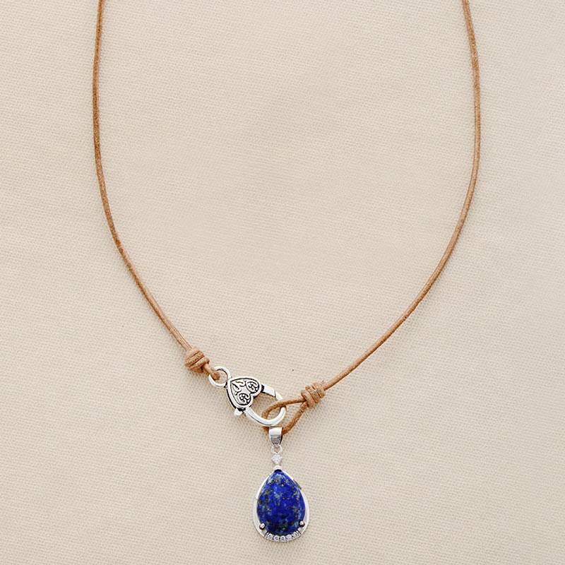 Collier Lapis Lazuli Bijoux pierre naturelle Collier pierre naturelle