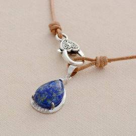 Collier Lapis Lazuli Bijoux pierre naturelle Collier pierre naturelle