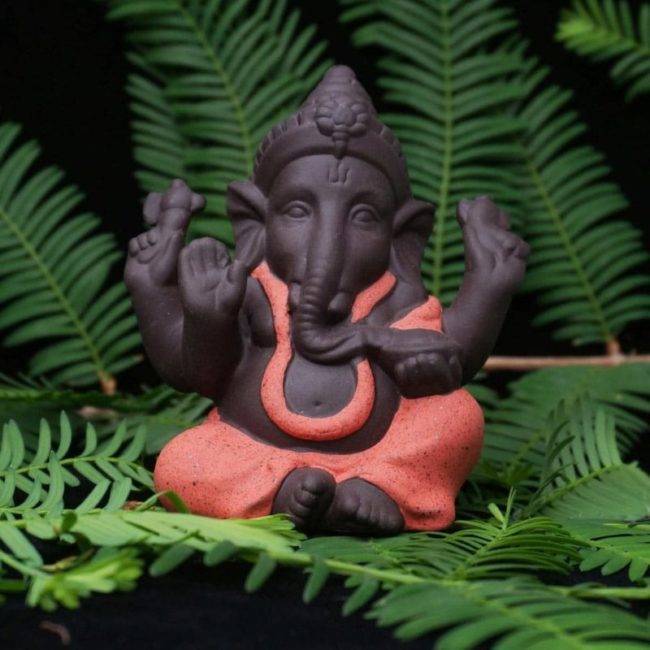 Statuette de Ganesh en céramique Statuette Bouddha Deco zen