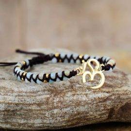 Bracelet Ohm Amazonite Bijoux homme en pierre naturelle Bijoux pierre naturelle Bracelet pierre naturelle