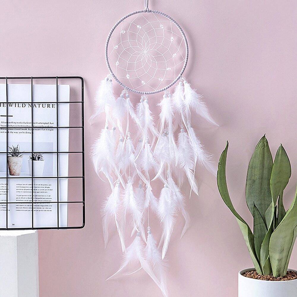 Attrape Rêve « Plumes Blanches » Attrape reve Deco zen