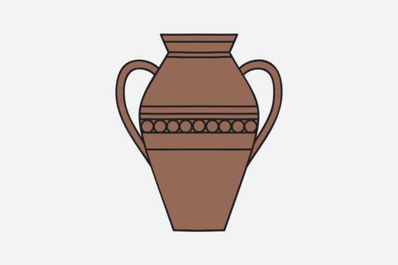 Urne de sagesse symbole bouddhiste