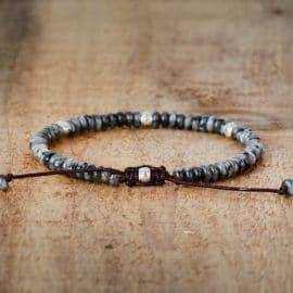 Bracelet Pierre Naturelle Cendré Tibétain Bijoux homme en pierre naturelle Bijoux pierre naturelle Bracelet pierre naturelle