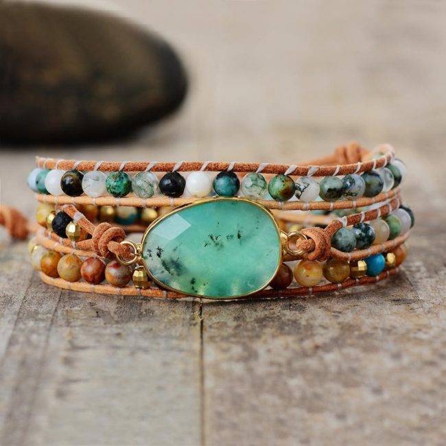 Bracelet de Jade Bijoux pierre naturelle Bracelet pierre naturelle