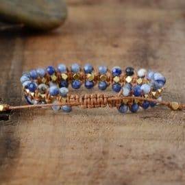 Bracelet Perles de Sodalite Bijoux pierre naturelle Bracelet pierre naturelle
