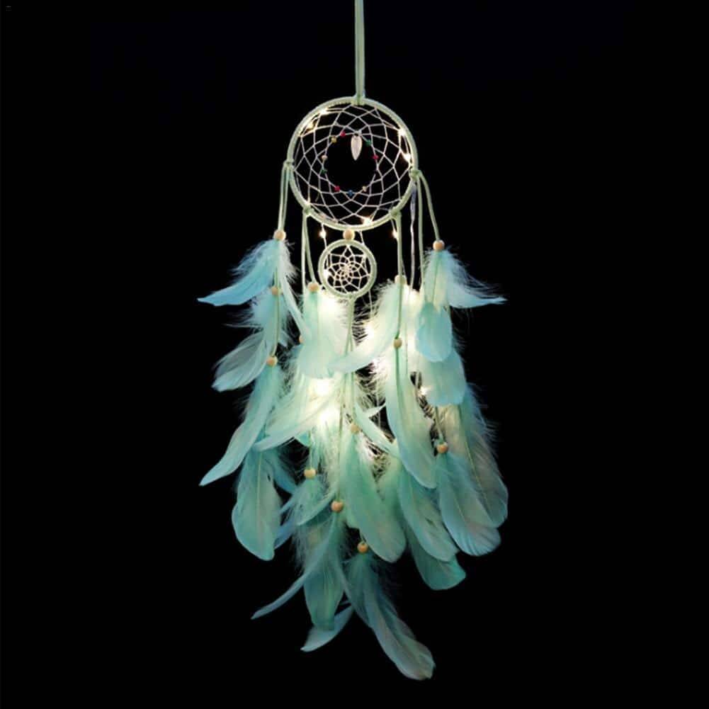 Attrape Rêve « Bleu Clair » Attrape reve Deco zen