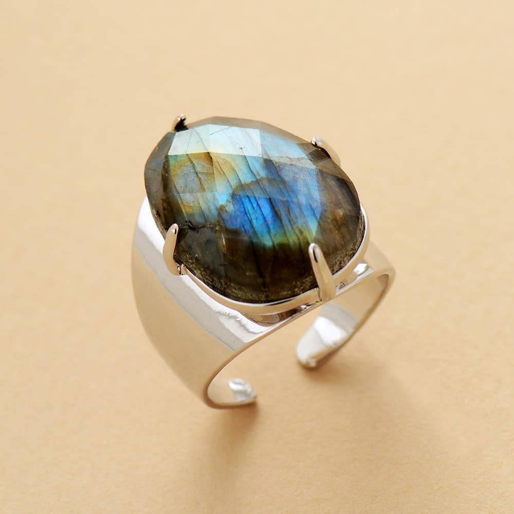 Bague Labradorite Bague pierre naturelle Bijoux pierre naturelle