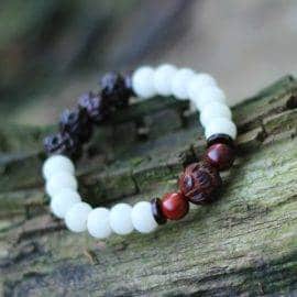 Bracelet en Cristal de Roche Argenté Bijoux pierre naturelle Bracelet pierre naturelle