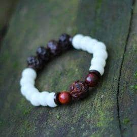 Bracelet en Cristal de Roche Argenté Bijoux pierre naturelle Bracelet pierre naturelle