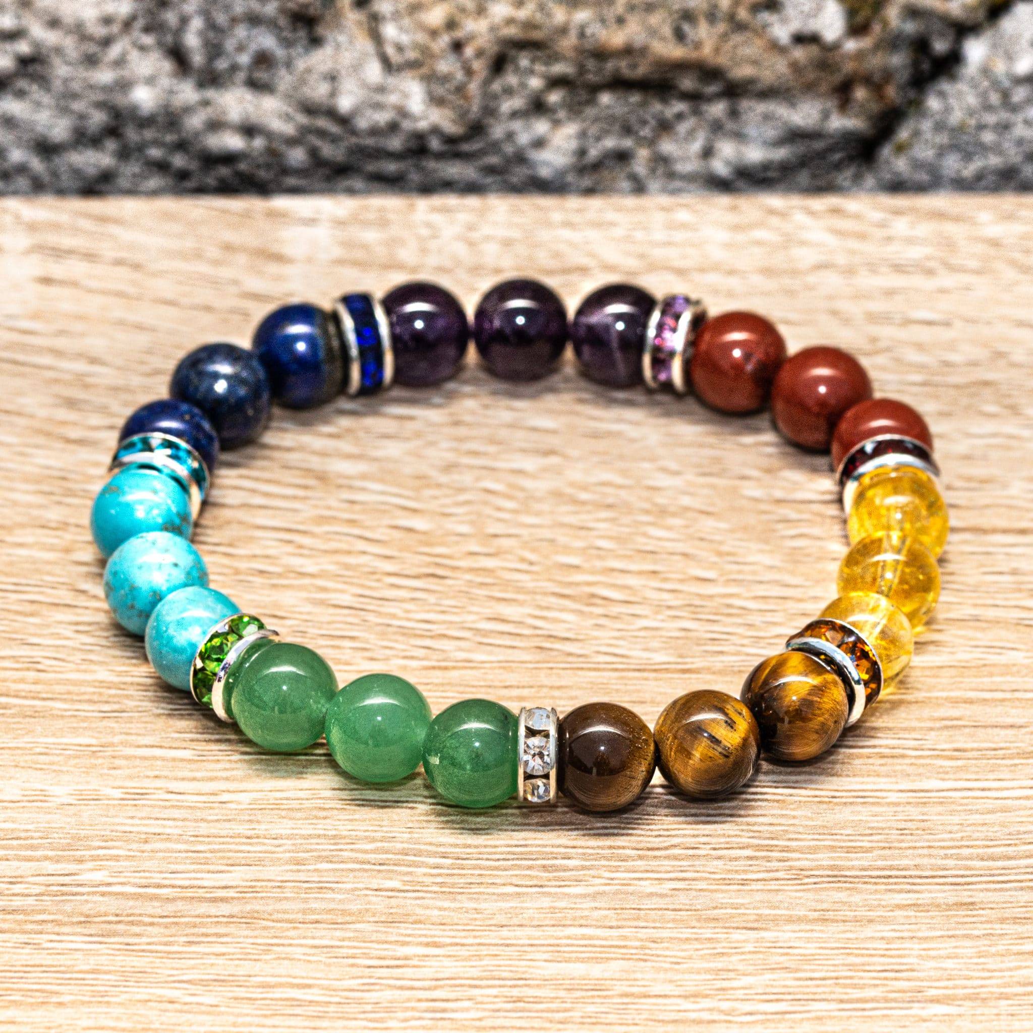 Bracelet 7 Chakras "Artisanal" Pierre Naturelle Chakras Shop