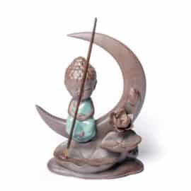 Porte Encens Bouddha  »Lune » Porte encens Porte Encens Bouddha Porte Encens Céramique