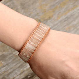 Bracelet en cristal de roche naturelle https://www.chakras-shop.com