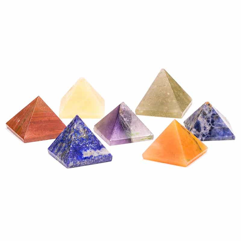 Kit de pyramides 7 chakras Déstockage Pierre De Protection