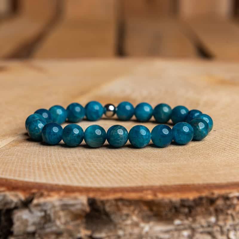 Bracelet Artisanal en Apatite https://www.chakras-shop.com