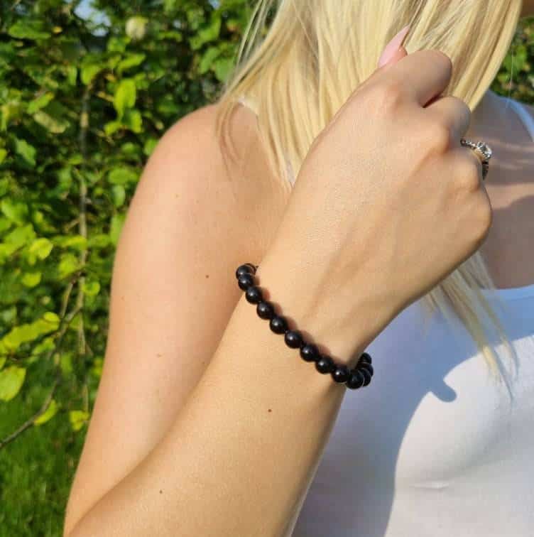 Bracelet Artisanal en Onyx Noir