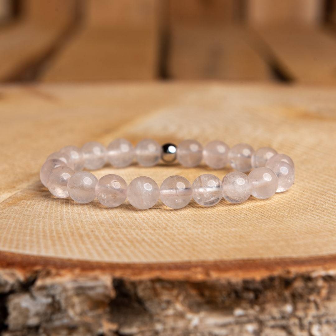 Bracelet en Quartz Rose Bijoux pierre naturelle Bracelet pierre naturelle