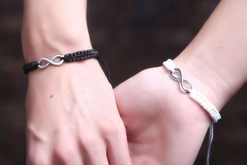 Bracelet couple infini Bracelet Couple