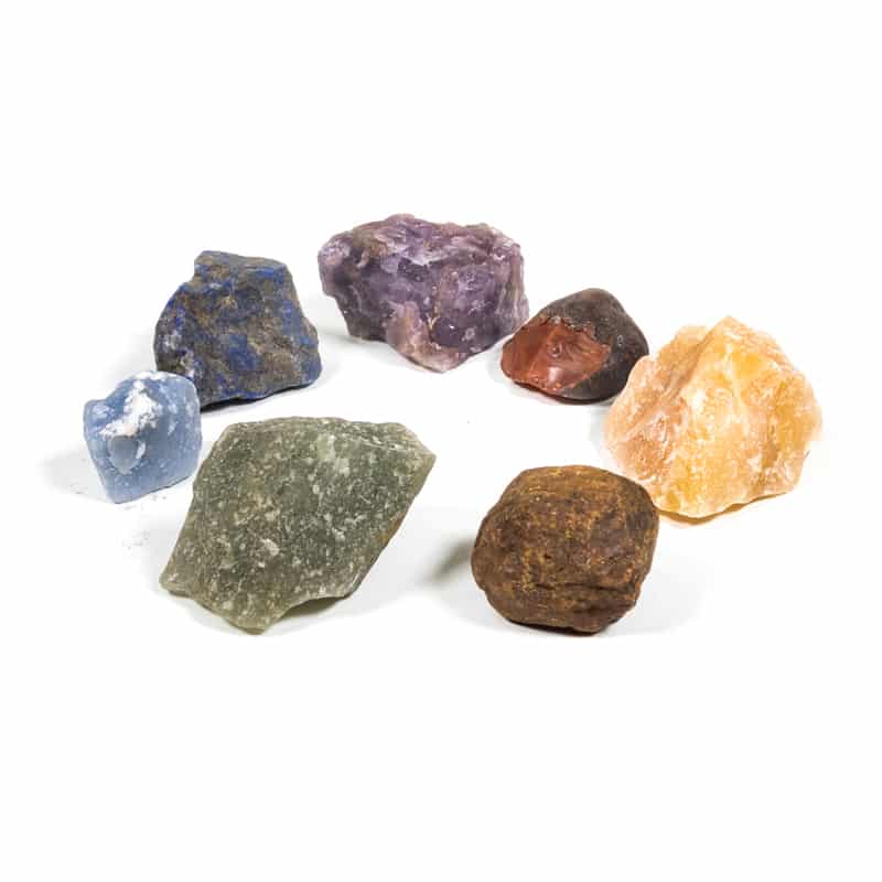 Kit de pierres brutes 7 chakras
