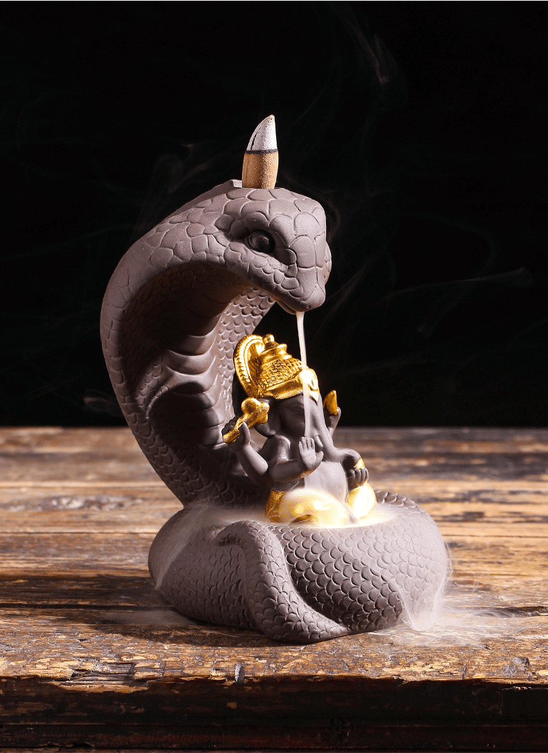 Porte Encens à Refoulement Ganesh Porte encens Porte Encens Bouddha Porte Encens Cascade Porte Encens Design