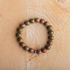 Bracelet Artisanal en Unakite https://www.chakras-shop.com