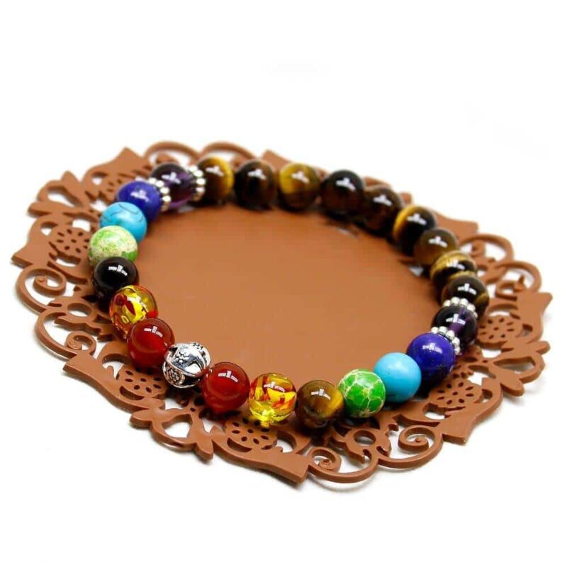 Bracelet 7 Chakras “Oeil de Tigre”