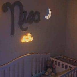 Lampe Lune de chevet bleue Lampe Lune Deco zen Lampe D'Ambiance