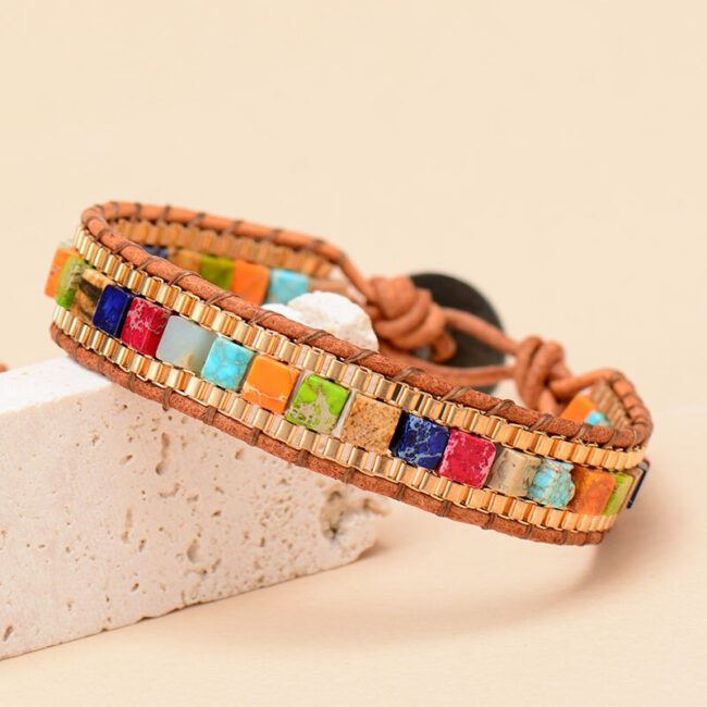 Bracelet 7 Chakras style Tibétain