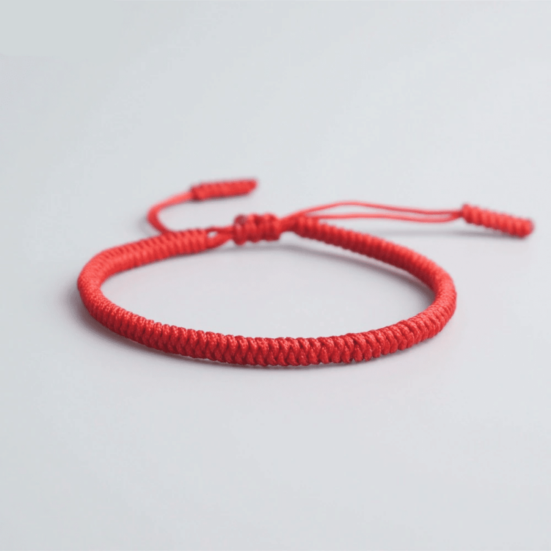 Bracelet Cordon Rouge Porte Bonheur