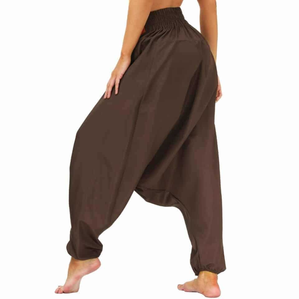 Pantalon Sarouel Large Marron Pantalon Sarouel