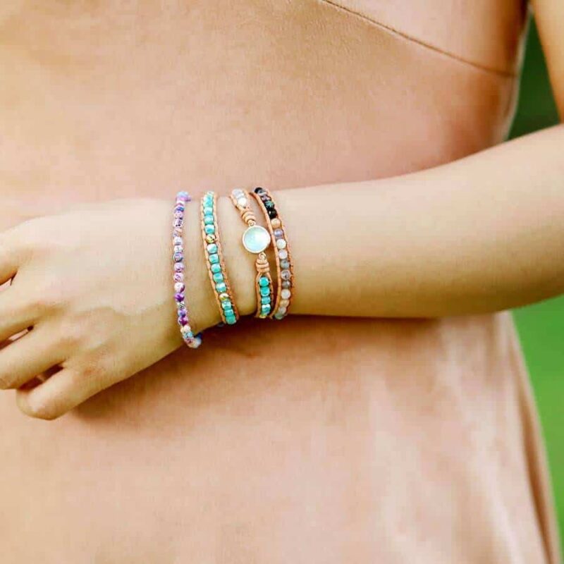 Bracelet Pierre Naturelle “Opale Ronde”