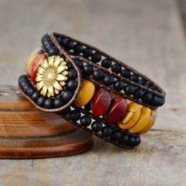 Bracelet pierre naturelle en Pierre de Lave Bijoux pierre naturelle Bracelet pierre naturelle