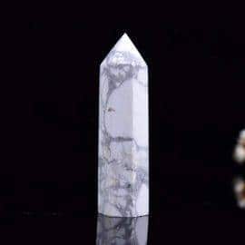 Pointe d&rsquo;Howlite Pierre De Protection