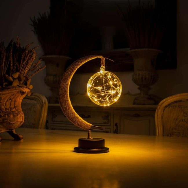 Lampe LED Croissant de Lune Lampe Lune Deco zen Lampe d'Ambiance
