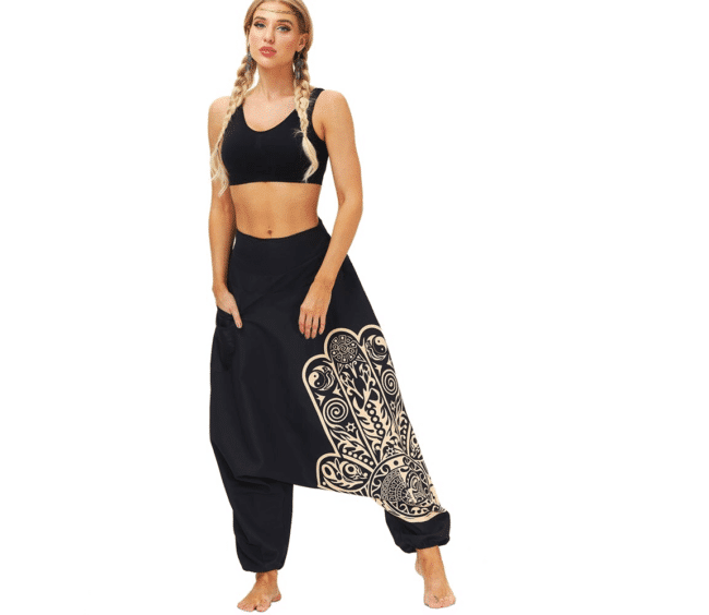 Pantalon Sarouel Femme Materiel De Yoga Pantalon Sarouel
