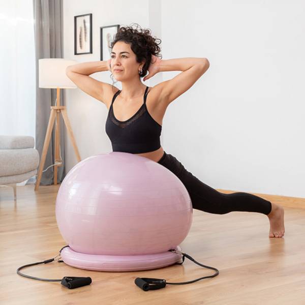 Kit de Yoga – Ballon de Yoga Avec Anneau de Stabilité
