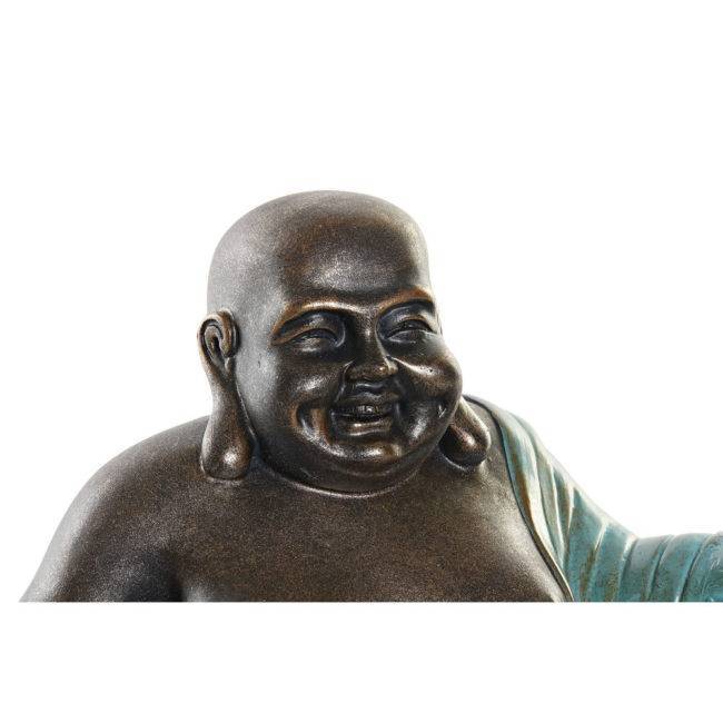Vue détaillée de la tête du bouddha rieur