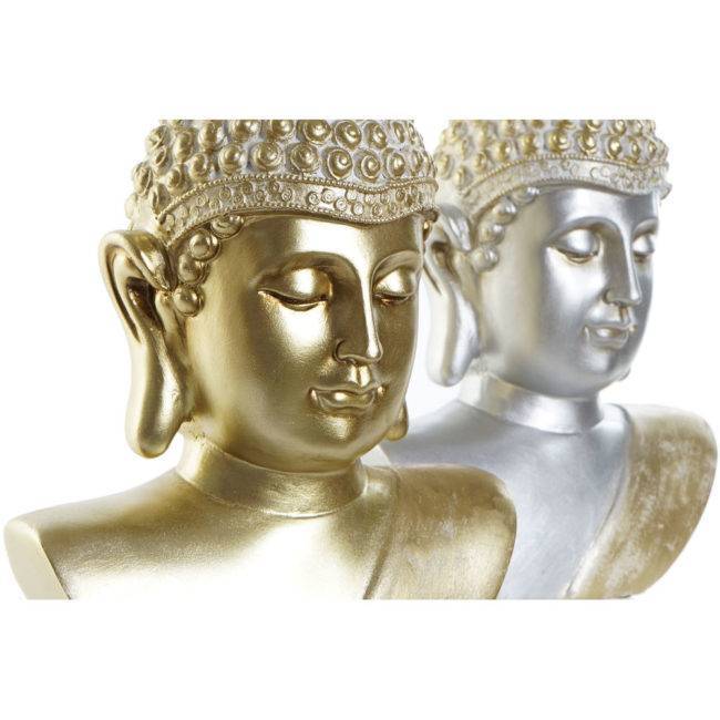Vue rapprochée sur les statuettes tête de bouddha