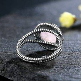 Bague en Quartz Rose Bague pierre naturelle Bijoux pierre naturelle