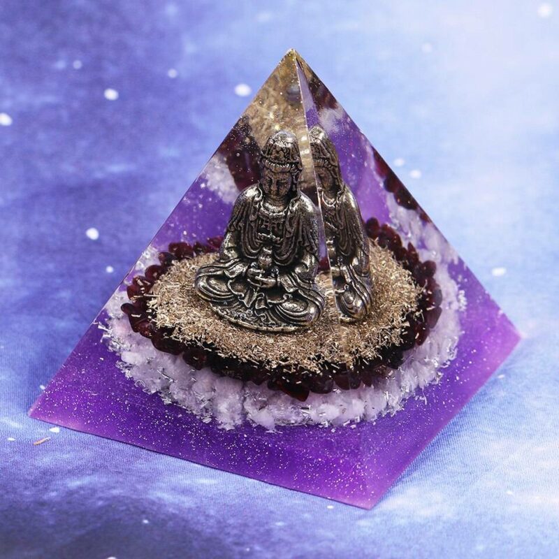 Orgonite Pyramide Bouddha “Paix et Sérénité”