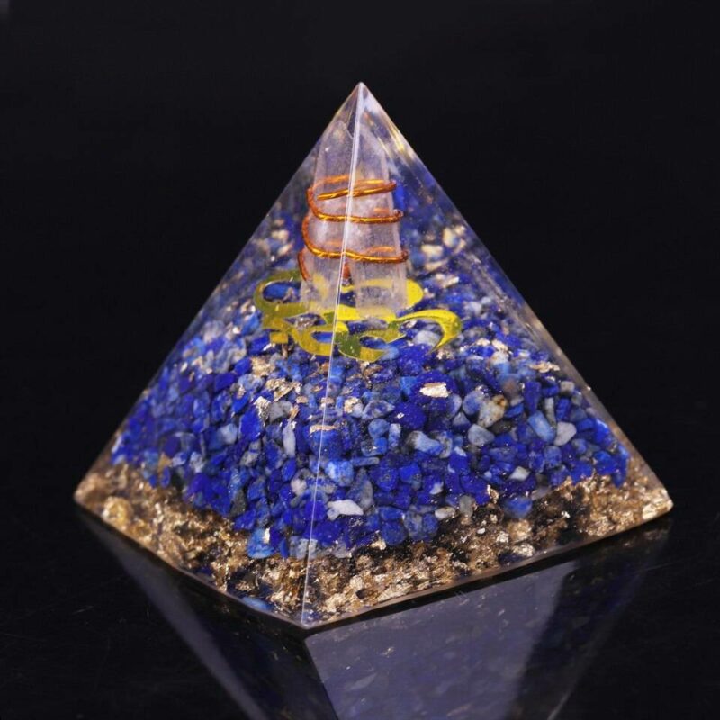 Orgonite Pyramide en Lapis-Lazuli “Dynamisme et Vitalité”